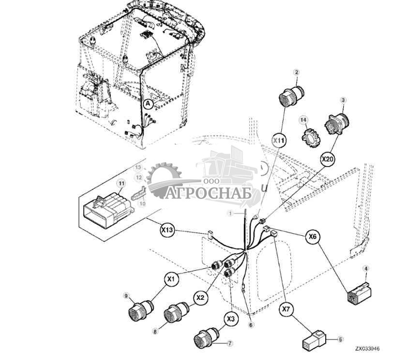 Жгут проводов кабины 